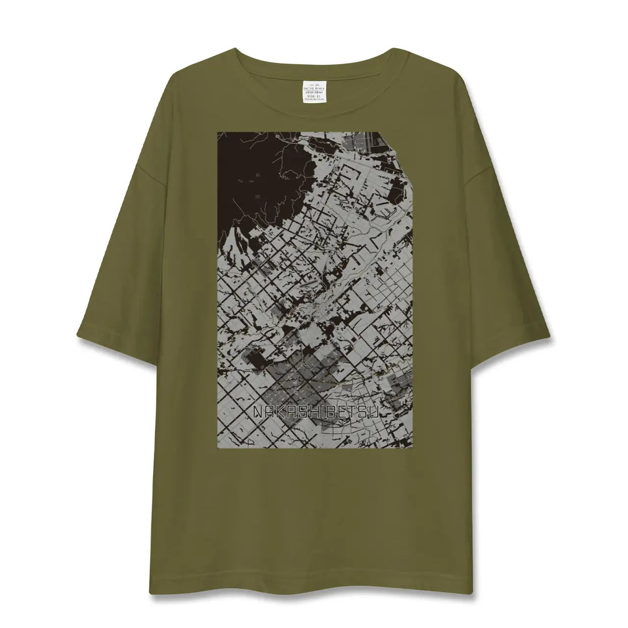 【中標津(北海道)】地図柄ビッグシルエットTシャツ
