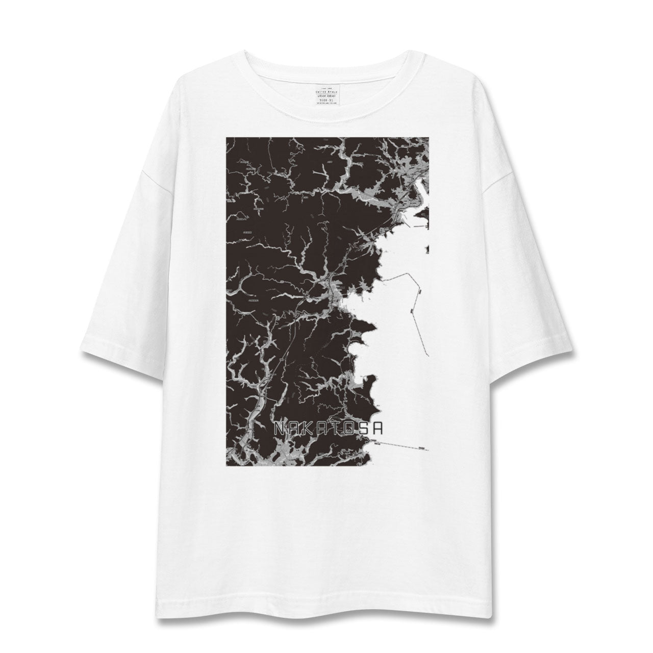【中土佐(高知県)】地図柄ビッグシルエットTシャツ