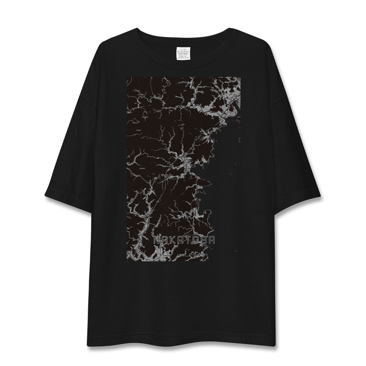 【中土佐(高知県)】地図柄ビッグシルエットTシャツ