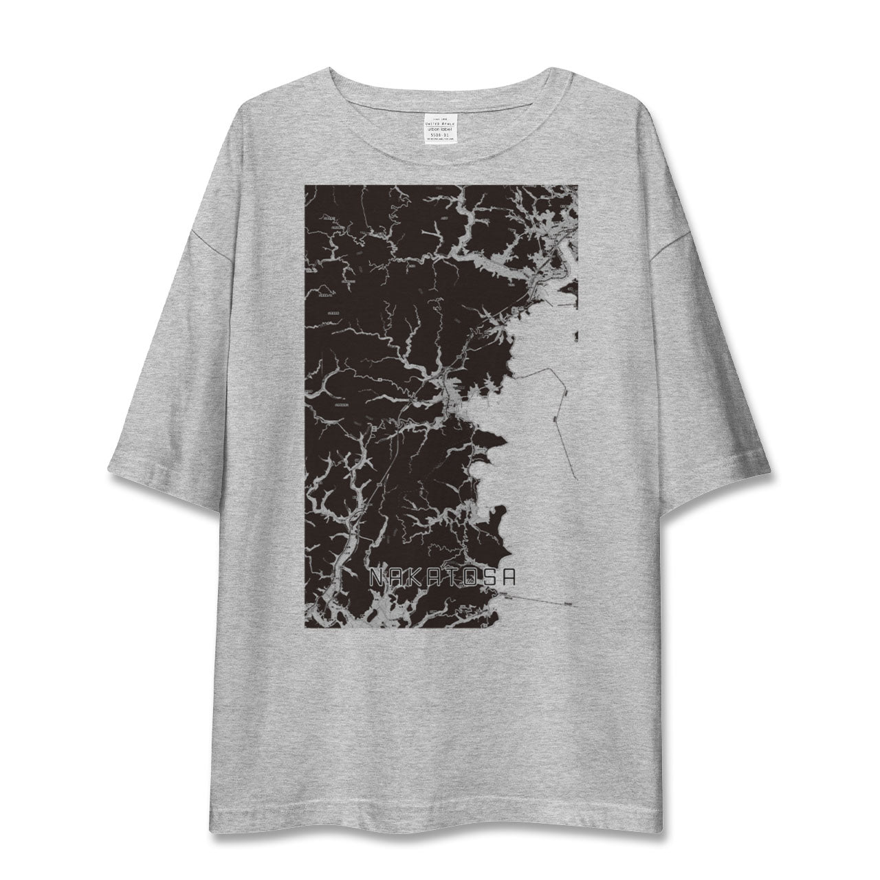 【中土佐(高知県)】地図柄ビッグシルエットTシャツ