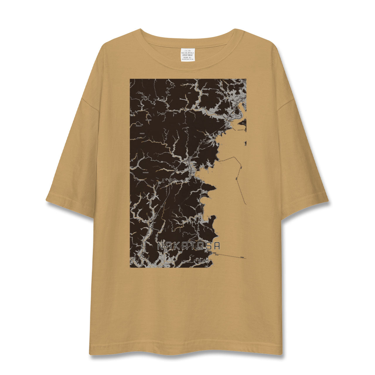 【中土佐(高知県)】地図柄ビッグシルエットTシャツ