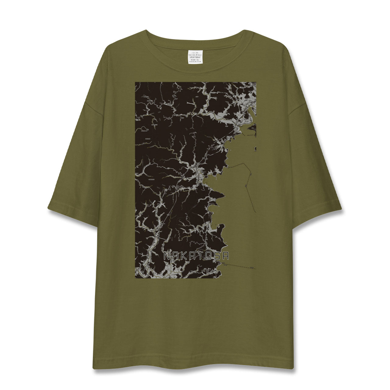 【中土佐(高知県)】地図柄ビッグシルエットTシャツ