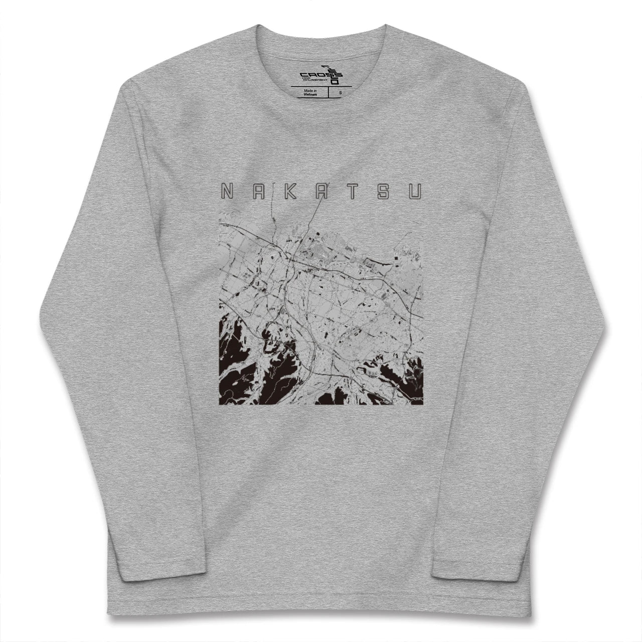 【中津(大分県)】地図柄ロングスリーブTシャツ