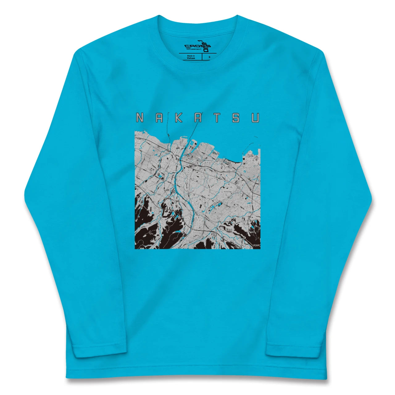 【中津(大分県)】地図柄ロングスリーブTシャツ