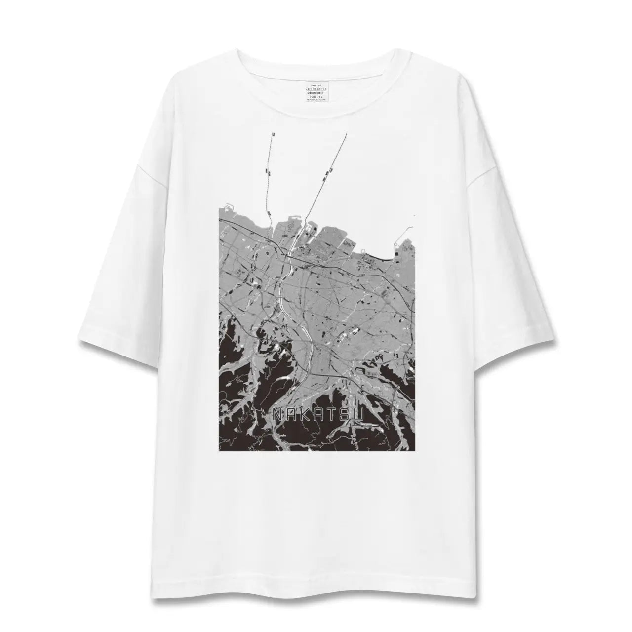 【中津(大分県)】地図柄ビッグシルエットTシャツ