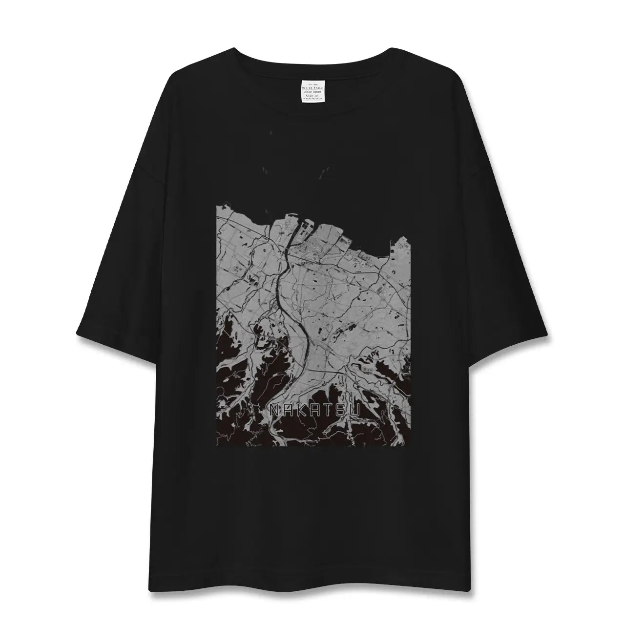 【中津(大分県)】地図柄ビッグシルエットTシャツ