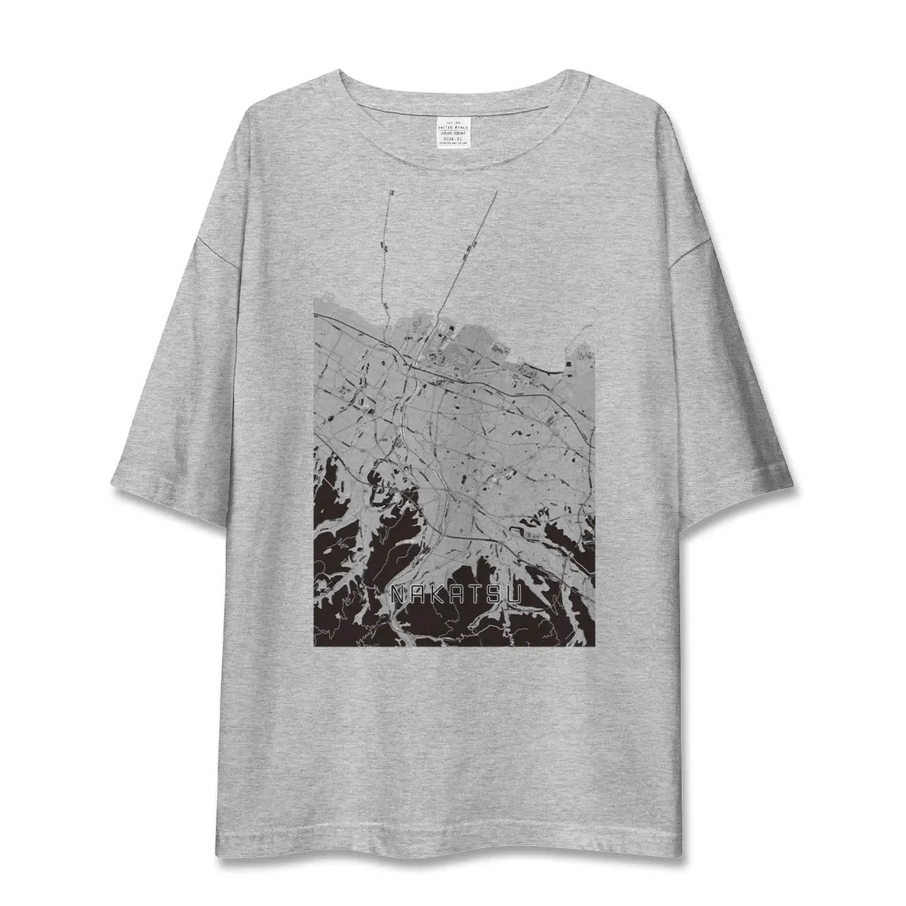 【中津(大分県)】地図柄ビッグシルエットTシャツ
