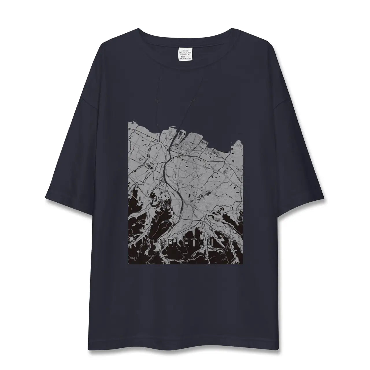 【中津(大分県)】地図柄ビッグシルエットTシャツ