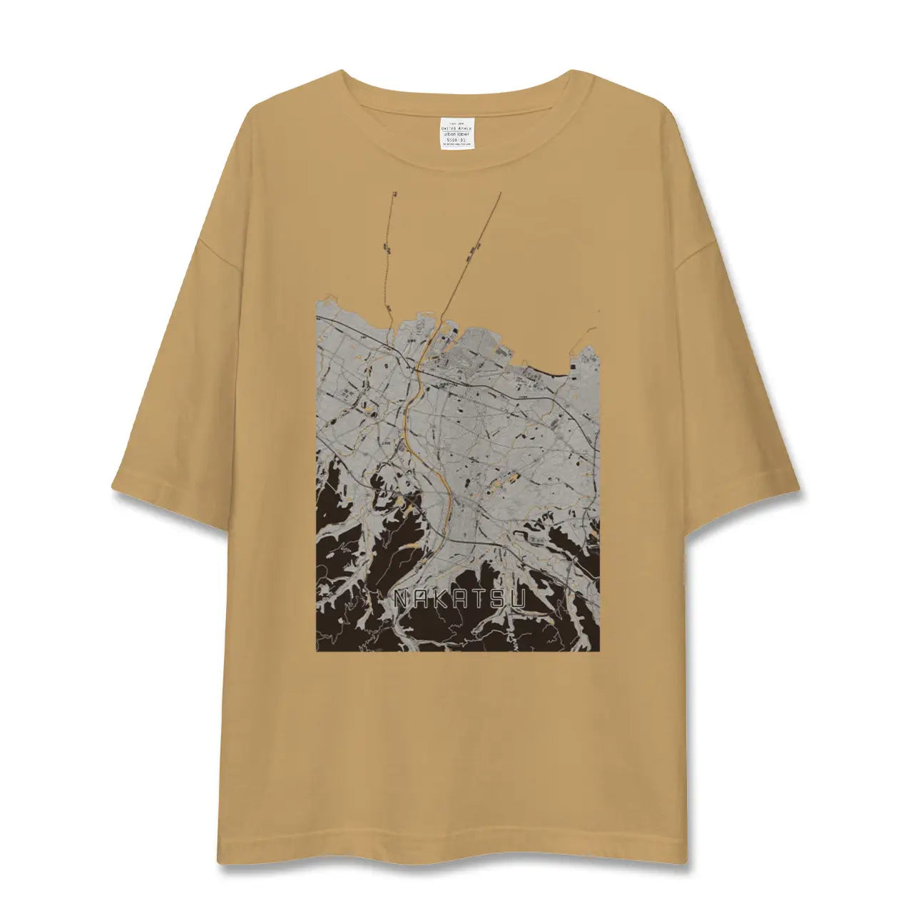 【中津(大分県)】地図柄ビッグシルエットTシャツ