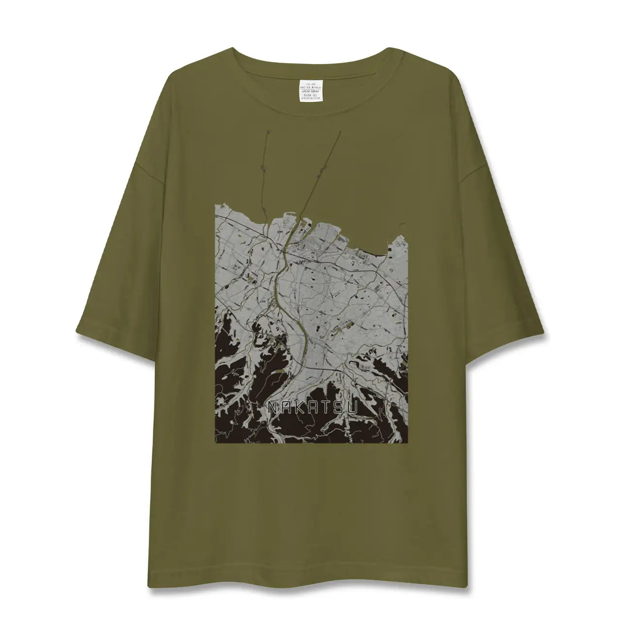 【中津(大分県)】地図柄ビッグシルエットTシャツ
