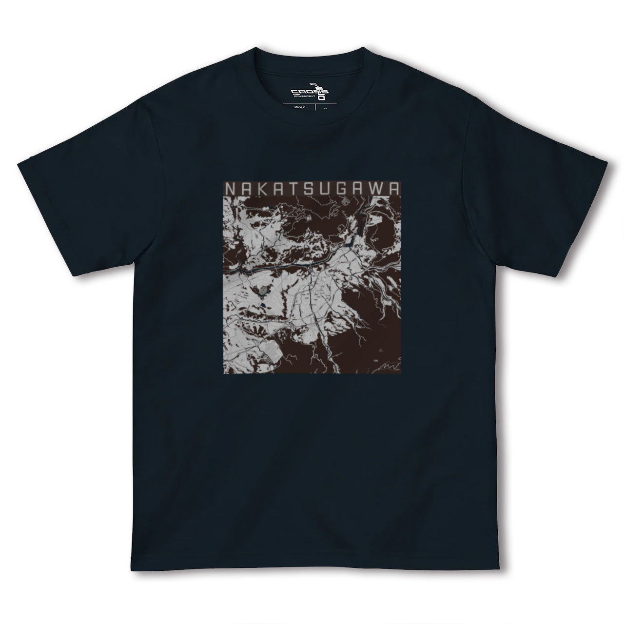 【中津川(岐阜県)】地図柄ヘビーウェイトTシャツ
