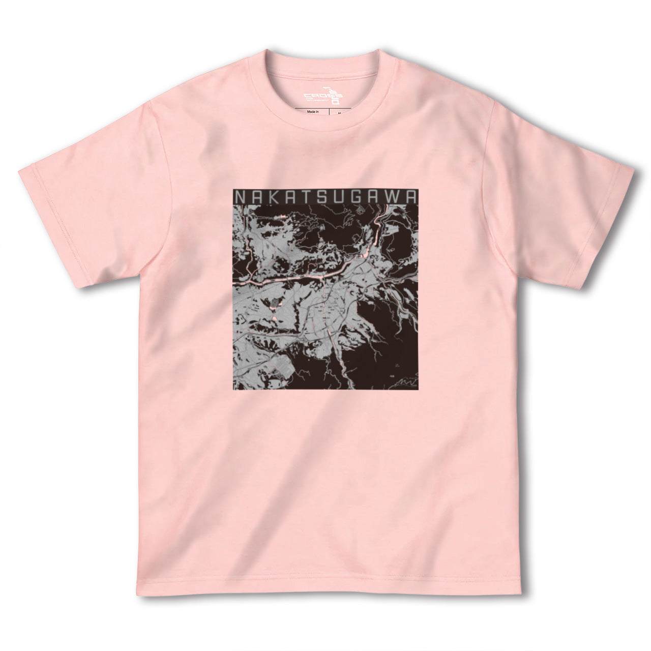 【中津川(岐阜県)】地図柄ヘビーウェイトTシャツ