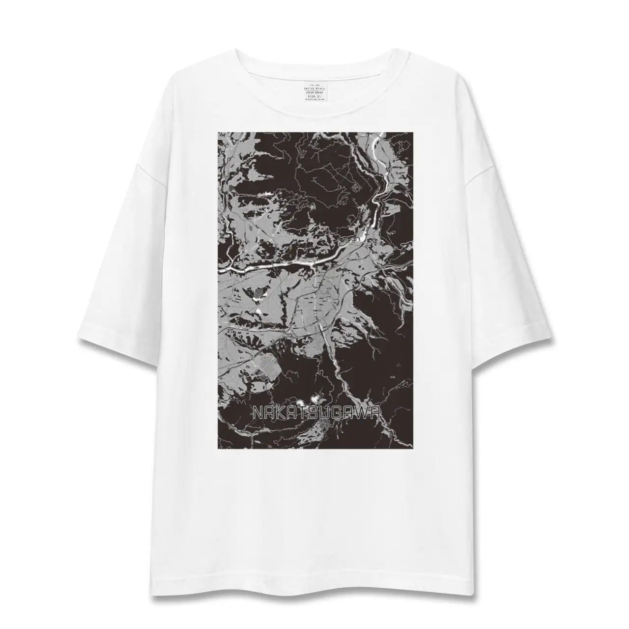 【中津川(岐阜県)】地図柄ビッグシルエットTシャツ