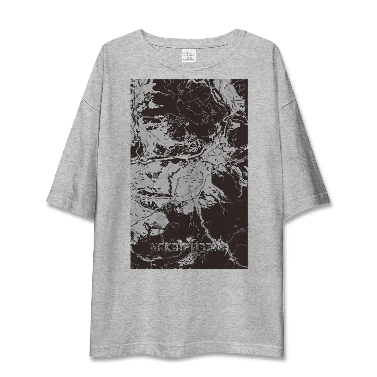 【中津川(岐阜県)】地図柄ビッグシルエットTシャツ