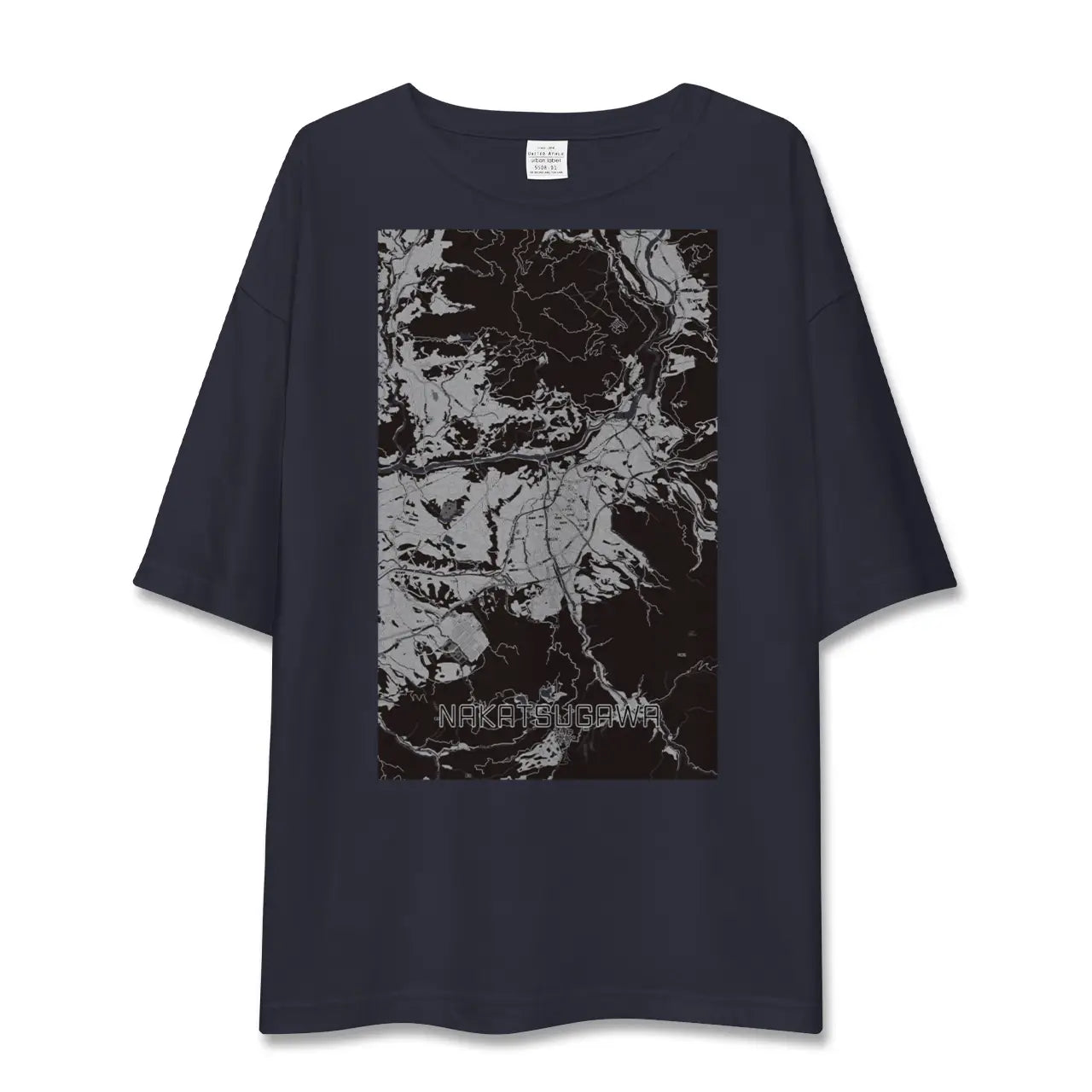 【中津川(岐阜県)】地図柄ビッグシルエットTシャツ