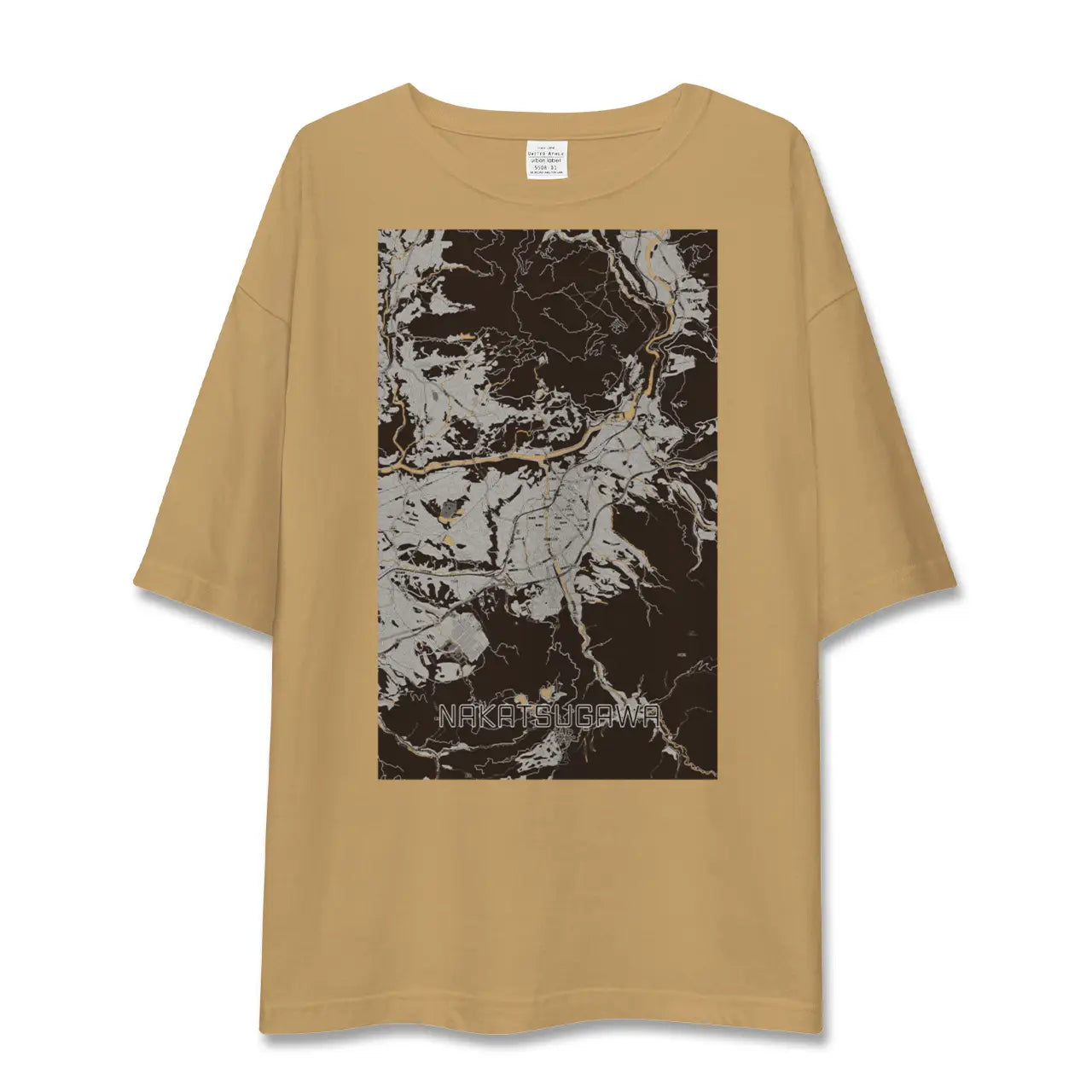 【中津川(岐阜県)】地図柄ビッグシルエットTシャツ