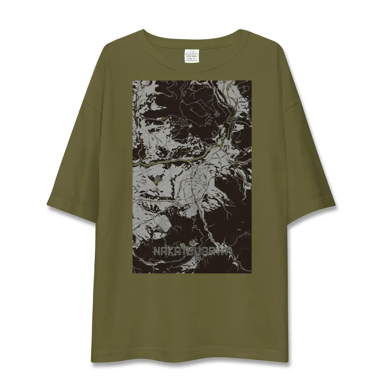 【中津川(岐阜県)】地図柄ビッグシルエットTシャツ