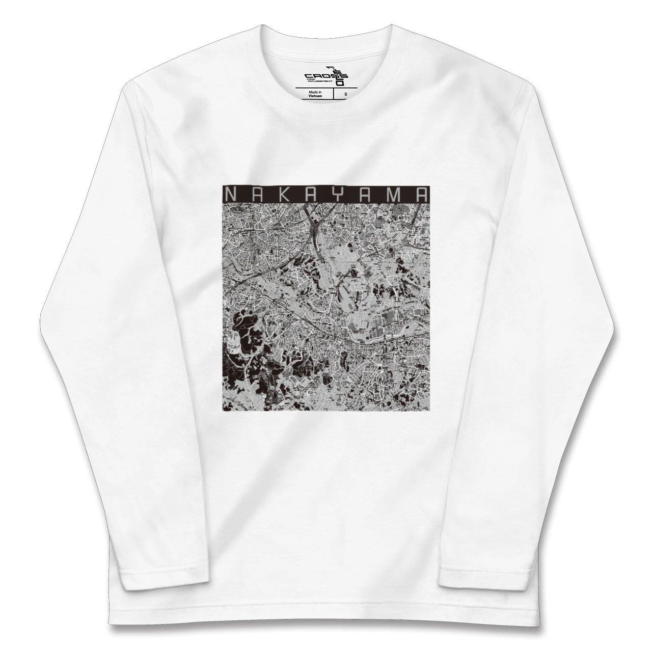 【中山(神奈川県)】地図柄ロングスリーブTシャツ