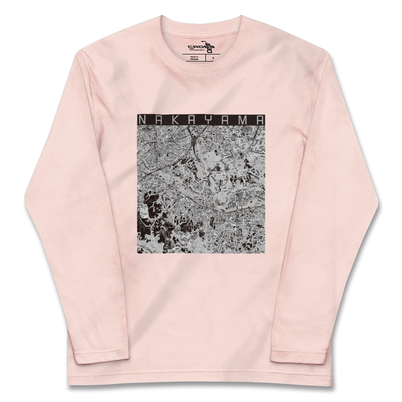 【中山(神奈川県)】地図柄ロングスリーブTシャツ