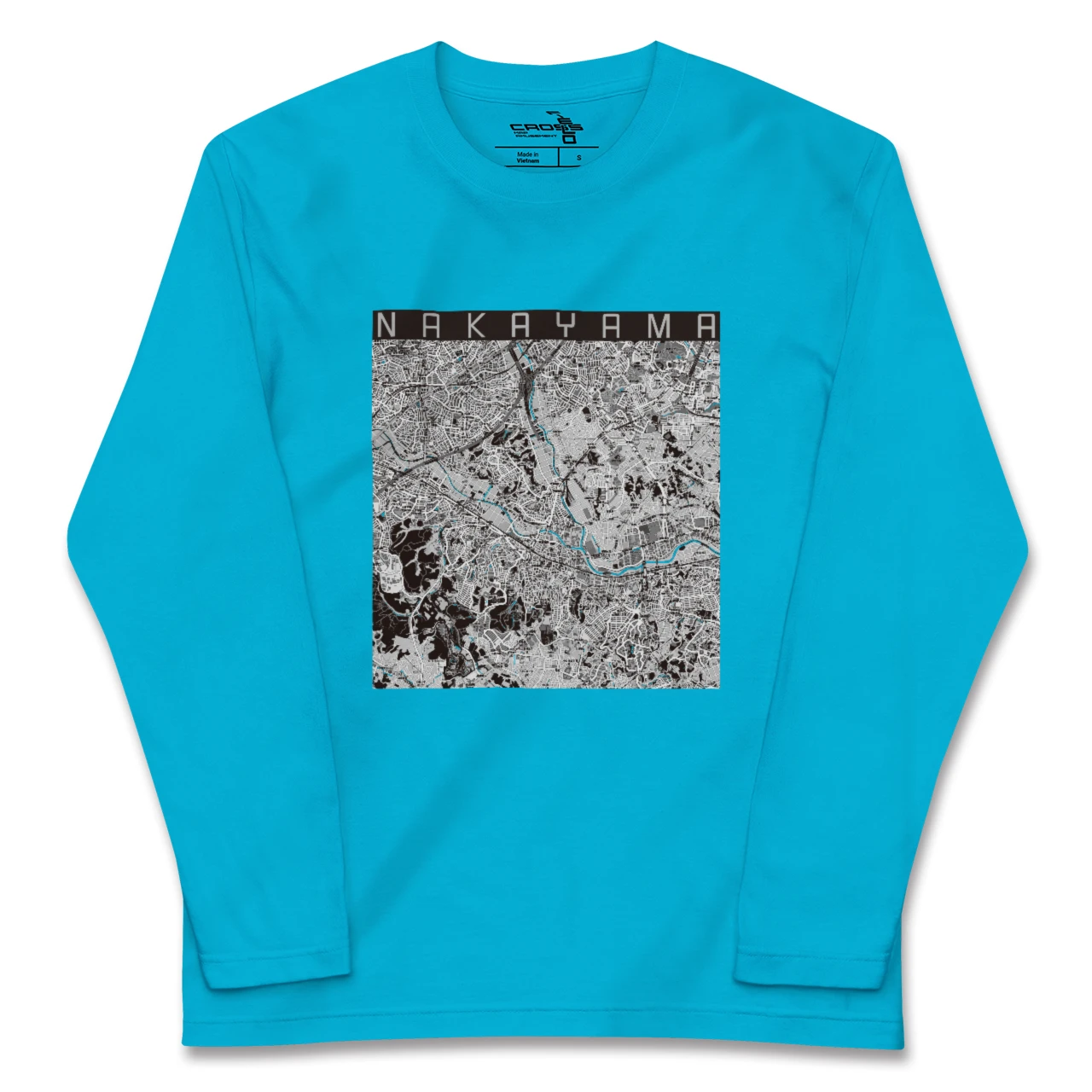 【中山(神奈川県)】地図柄ロングスリーブTシャツ