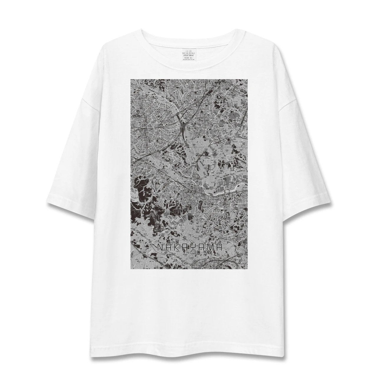 【中山(神奈川県)】地図柄ビッグシルエットTシャツ