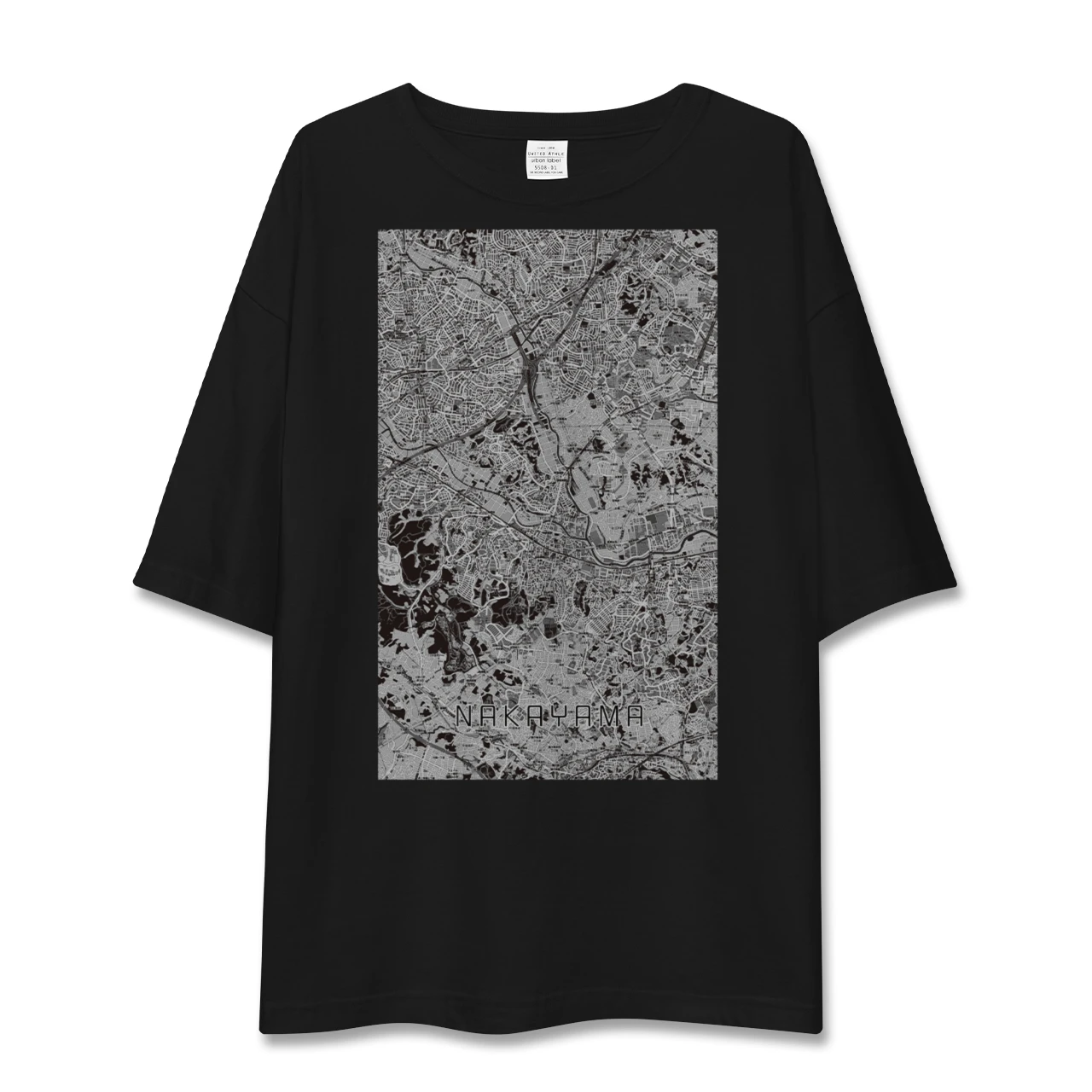 【中山(神奈川県)】地図柄ビッグシルエットTシャツ