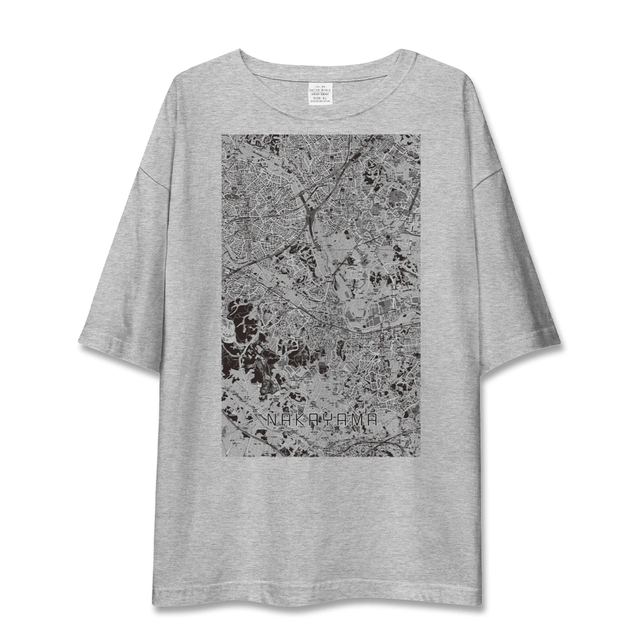 【中山(神奈川県)】地図柄ビッグシルエットTシャツ