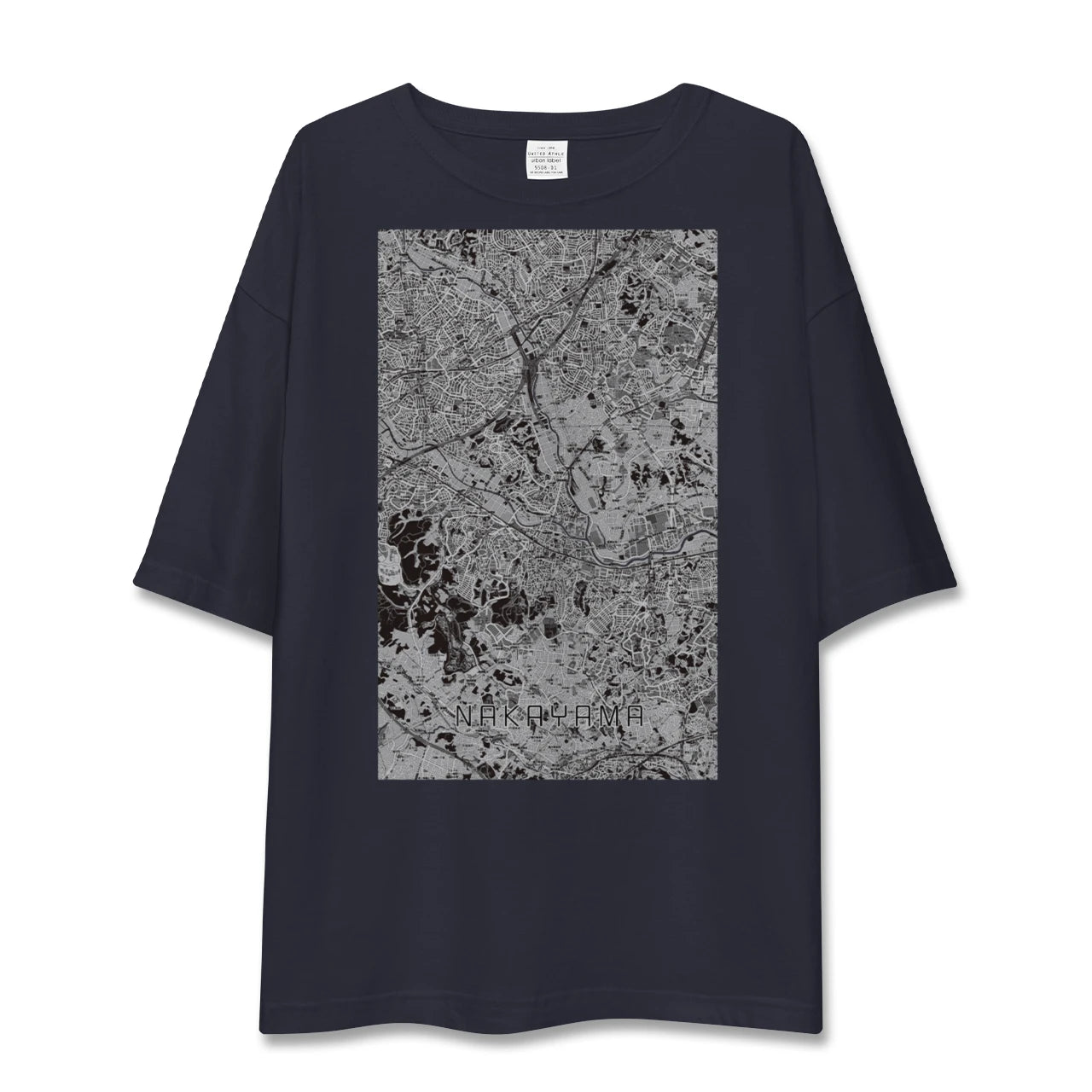 【中山(神奈川県)】地図柄ビッグシルエットTシャツ