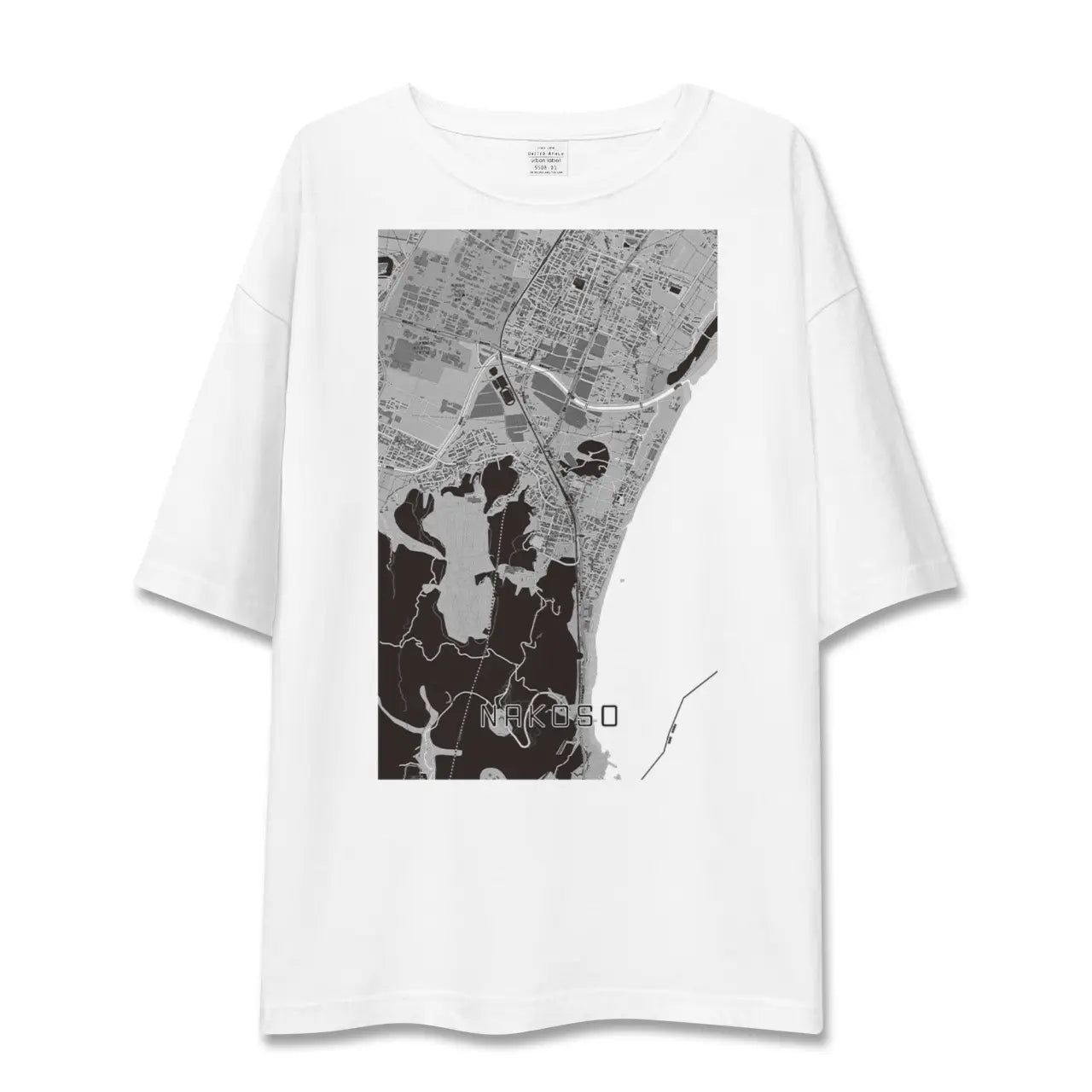 【勿来(福島県)】地図柄ビッグシルエットTシャツ