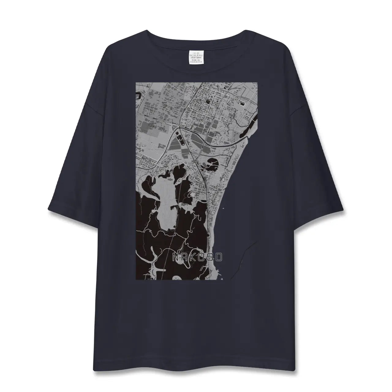 【勿来(福島県)】地図柄ビッグシルエットTシャツ