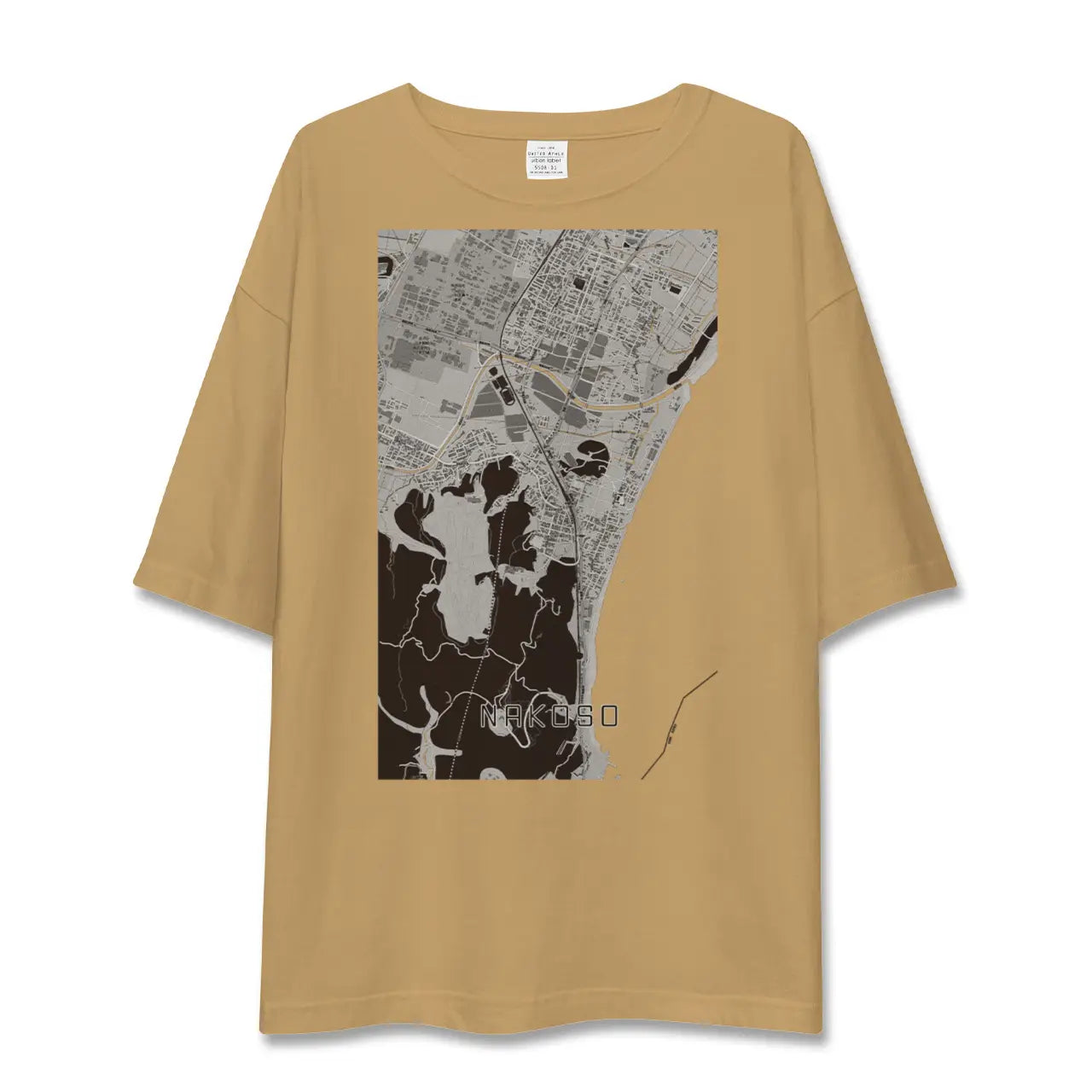 【勿来(福島県)】地図柄ビッグシルエットTシャツ