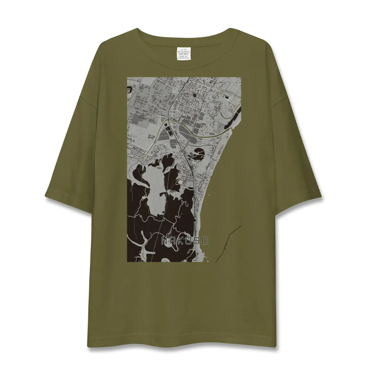 【勿来(福島県)】地図柄ビッグシルエットTシャツ