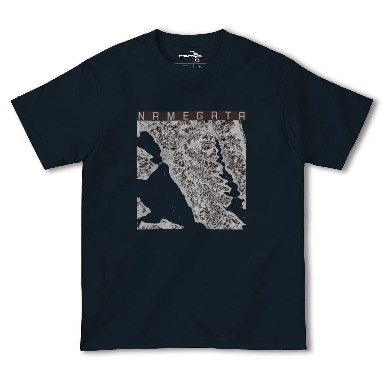 【行方(茨城県)】地図柄ヘビーウェイトTシャツ