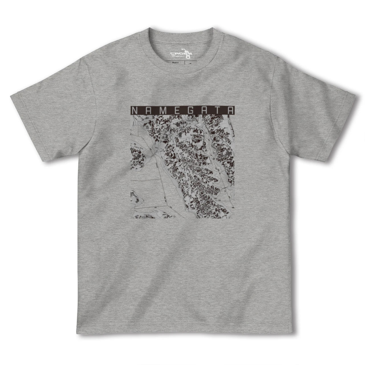 【行方(茨城県)】地図柄ヘビーウェイトTシャツ