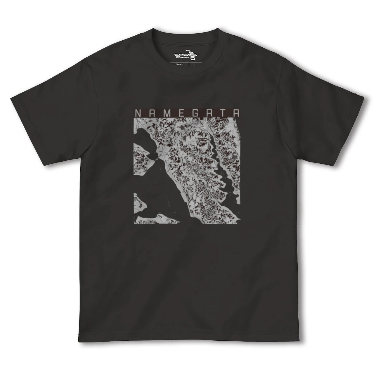 【行方(茨城県)】地図柄ヘビーウェイトTシャツ