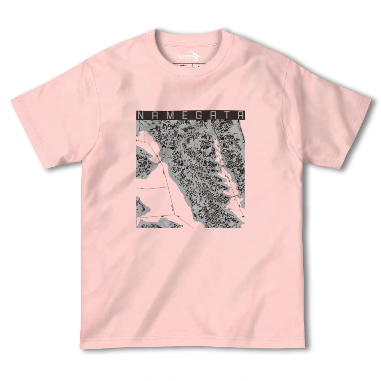 【行方(茨城県)】地図柄ヘビーウェイトTシャツ