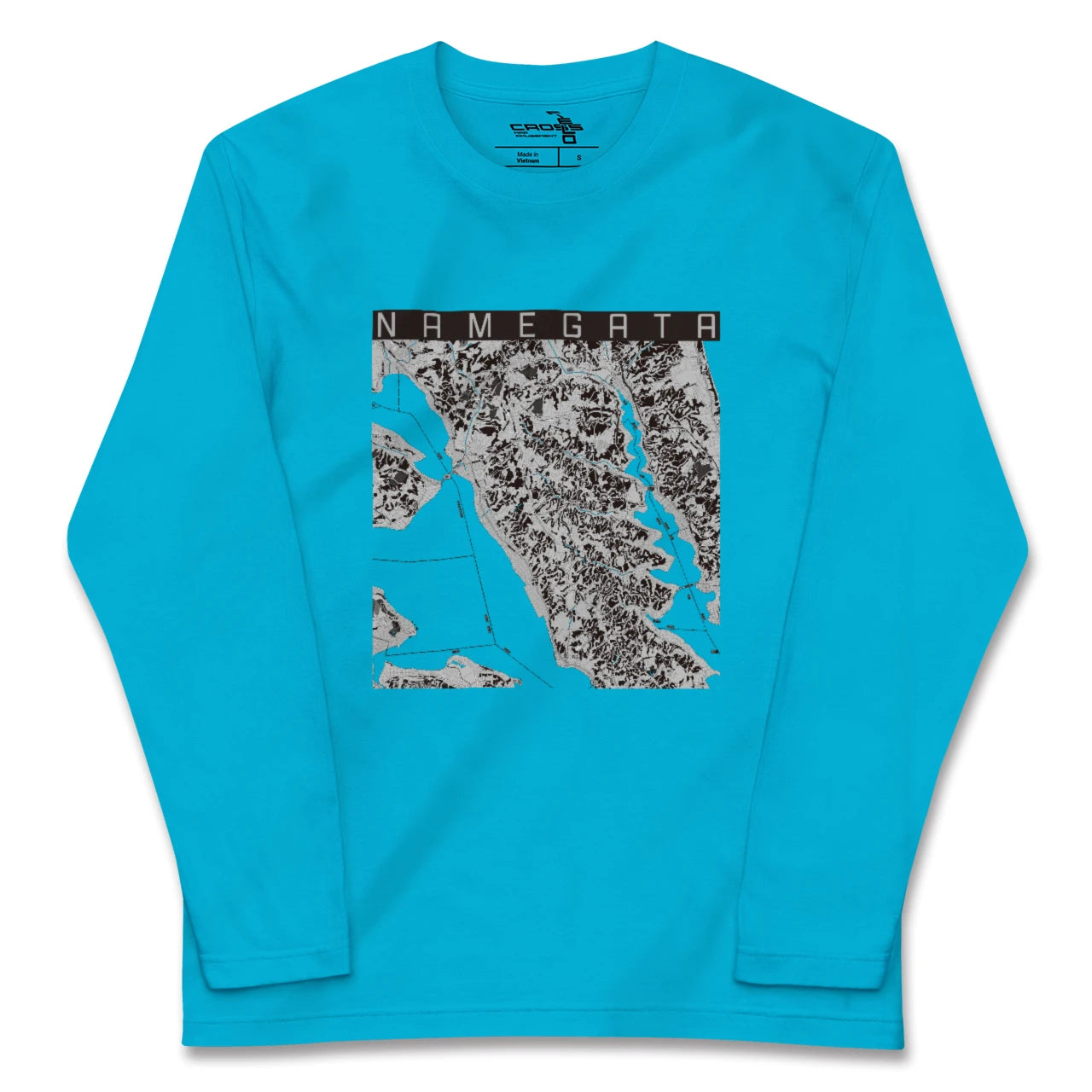 【行方(茨城県)】地図柄ロングスリーブTシャツ