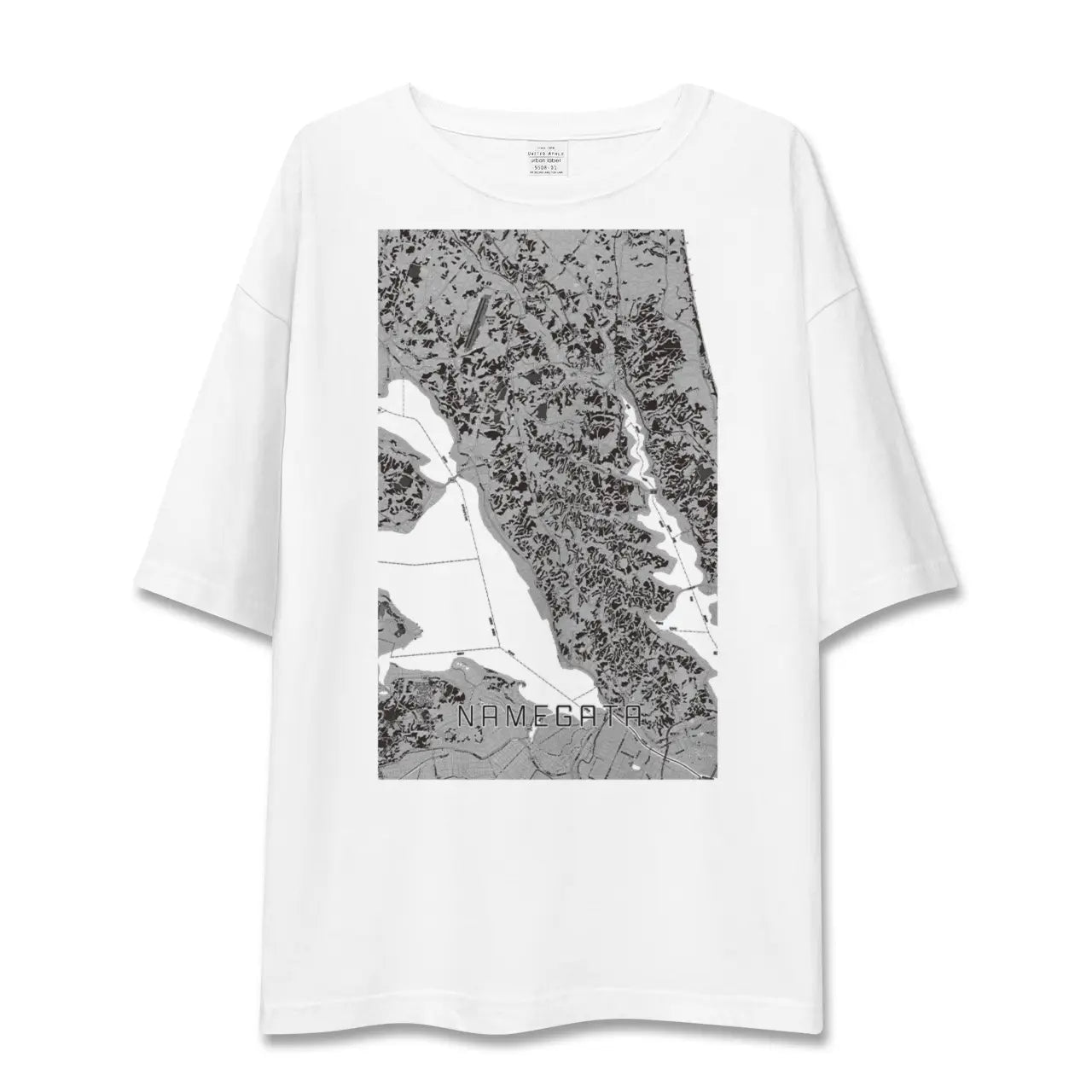 【行方(茨城県)】地図柄ビッグシルエットTシャツ