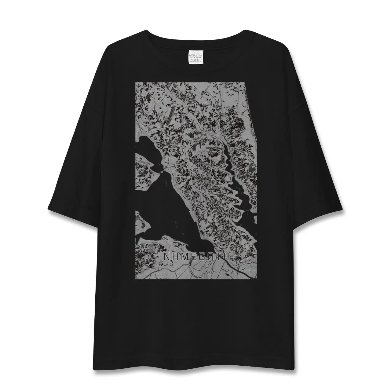 【行方(茨城県)】地図柄ビッグシルエットTシャツ