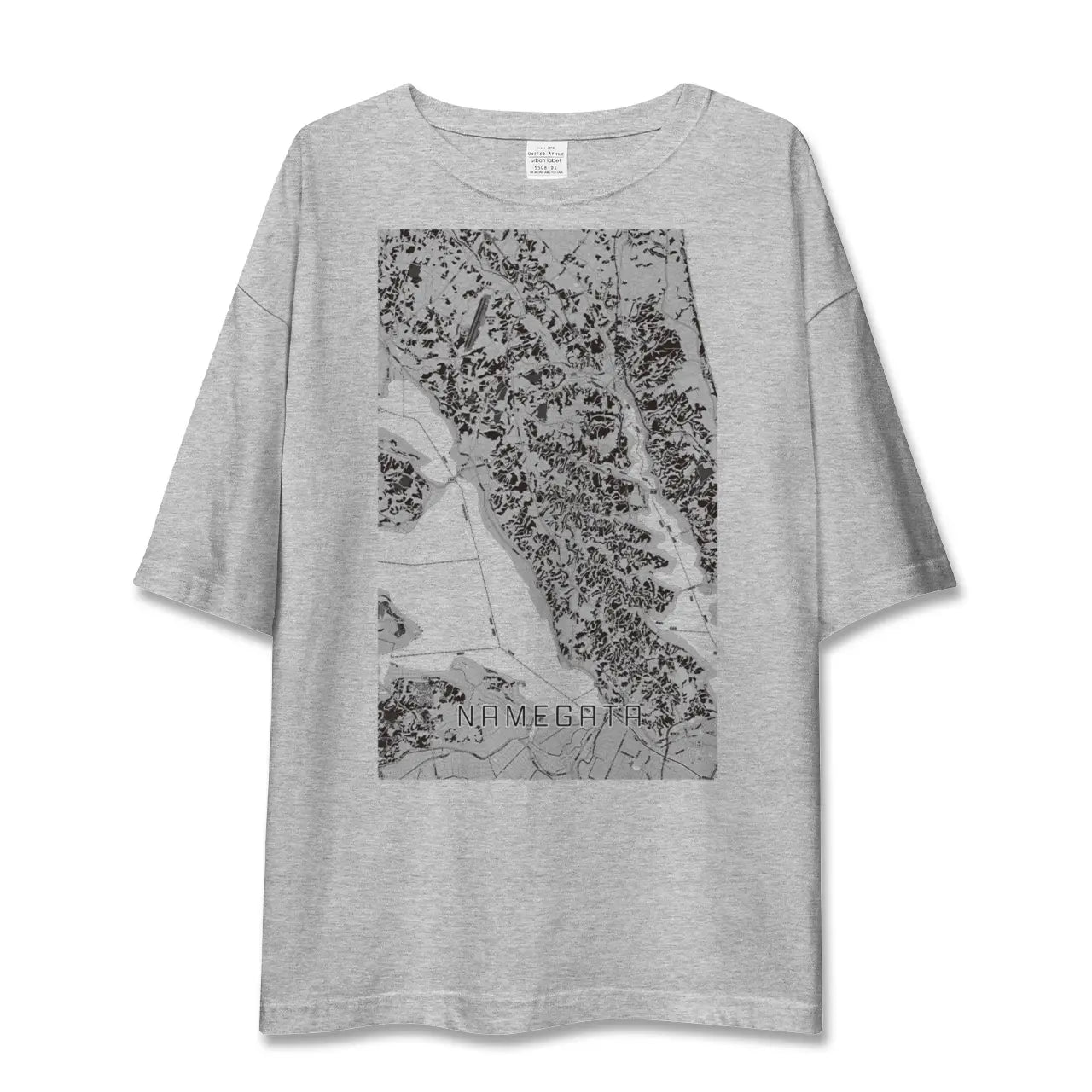 【行方(茨城県)】地図柄ビッグシルエットTシャツ