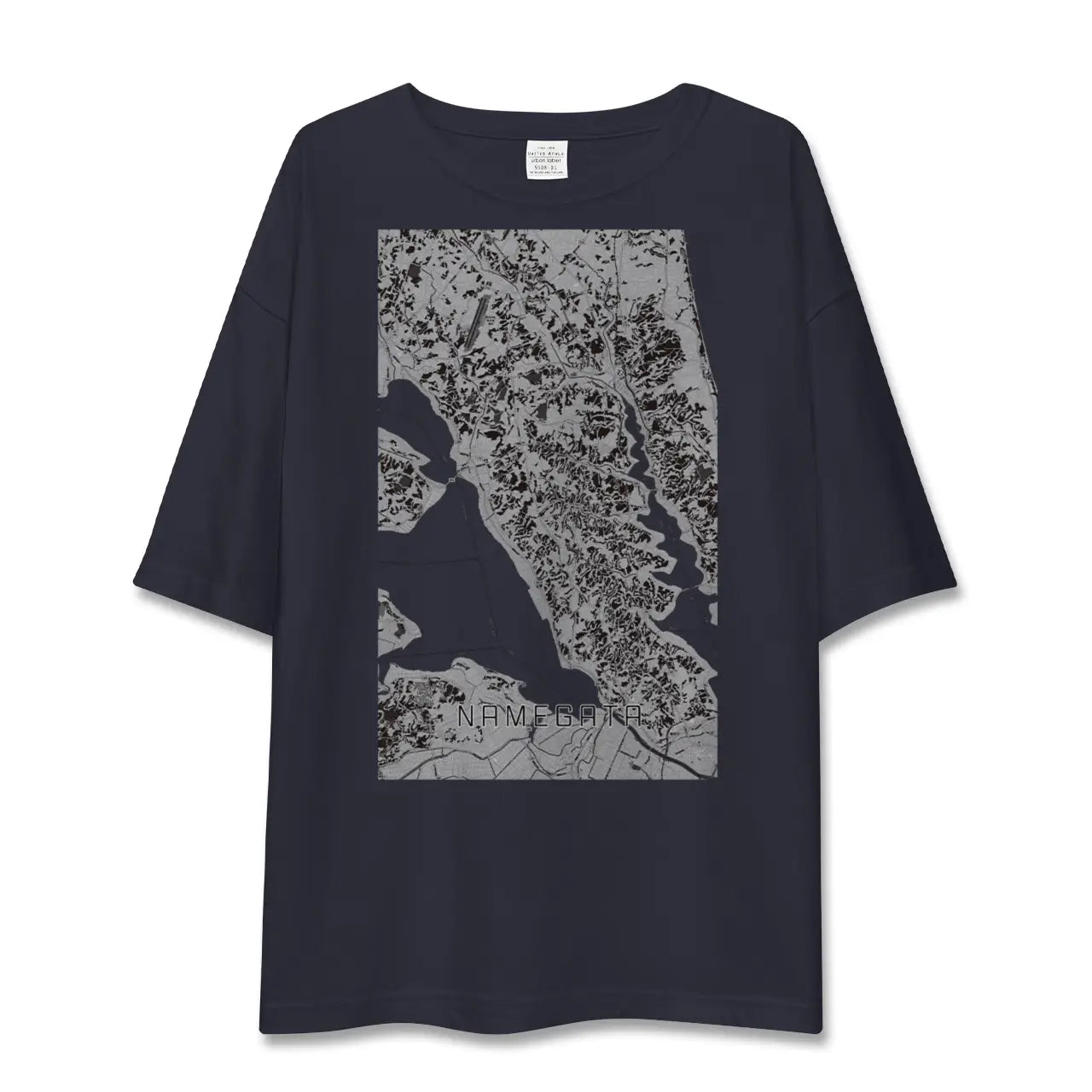 【行方(茨城県)】地図柄ビッグシルエットTシャツ