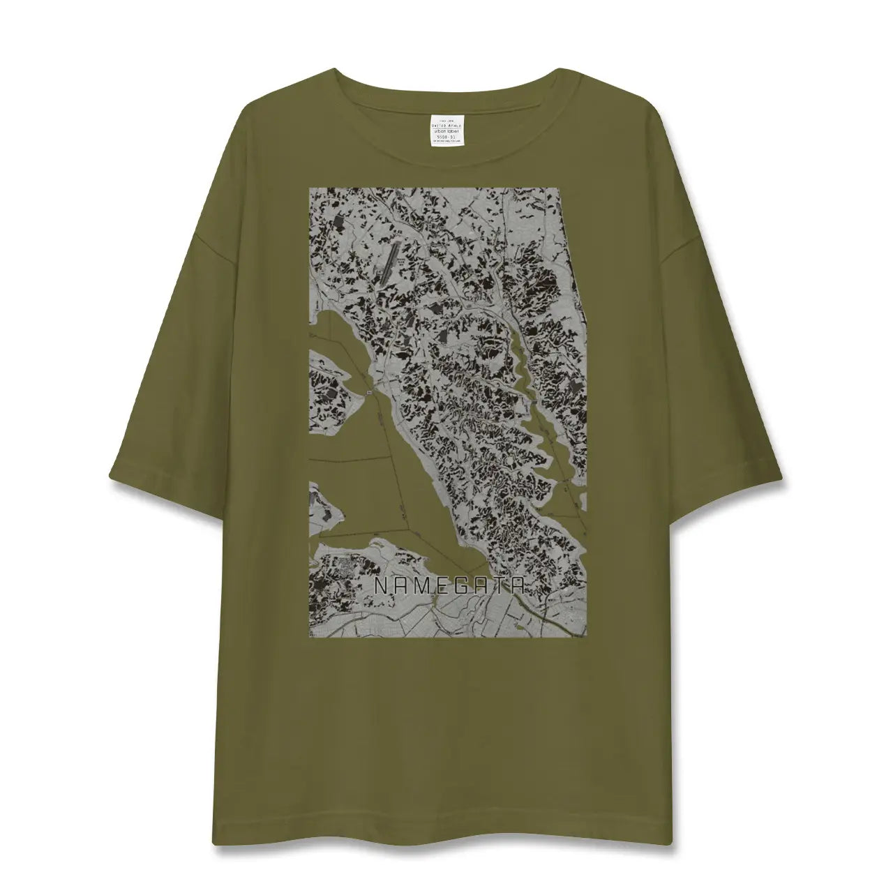【行方(茨城県)】地図柄ビッグシルエットTシャツ