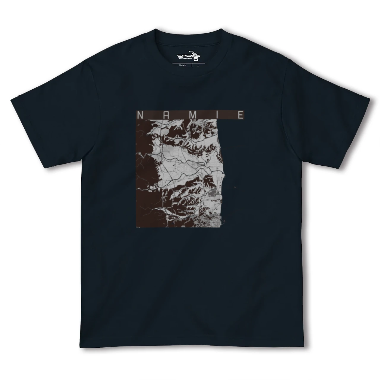 【浪江(福島県)】地図柄ヘビーウェイトTシャツ