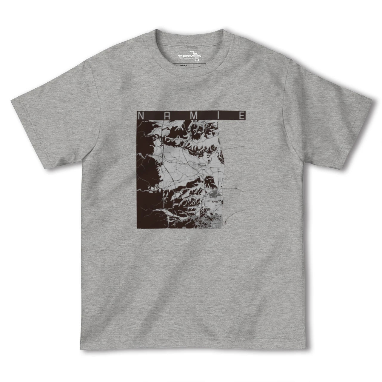 【浪江(福島県)】地図柄ヘビーウェイトTシャツ
