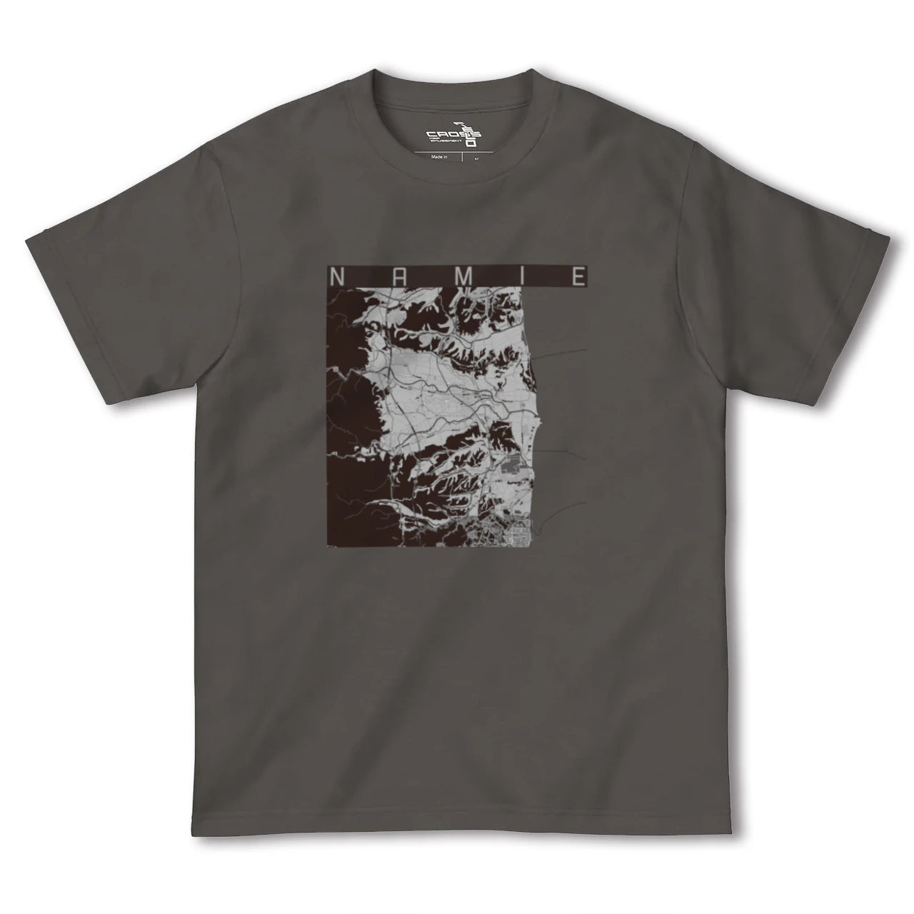 【浪江(福島県)】地図柄ヘビーウェイトTシャツ