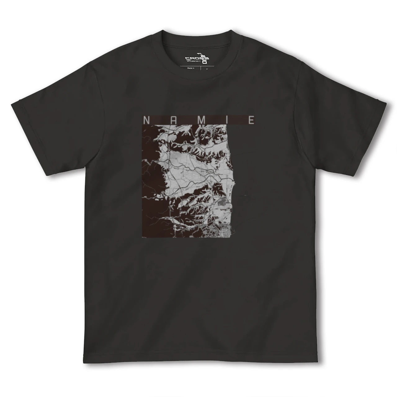 【浪江(福島県)】地図柄ヘビーウェイトTシャツ