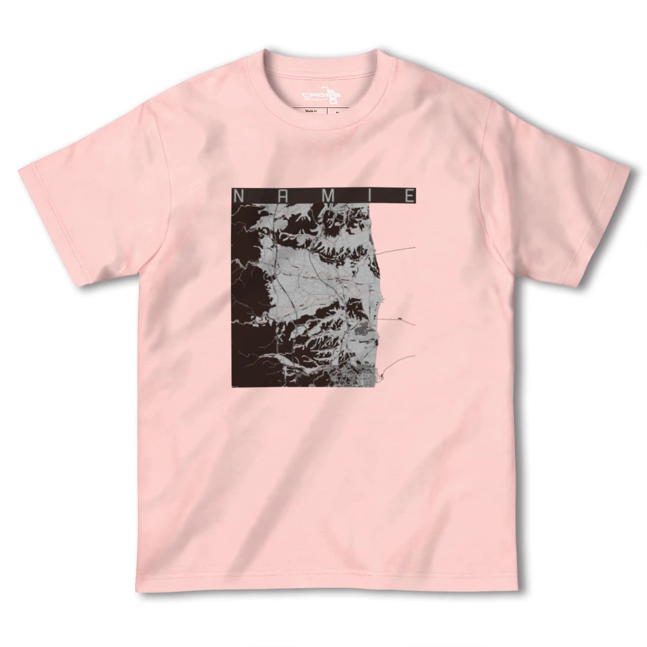 【浪江(福島県)】地図柄ヘビーウェイトTシャツ