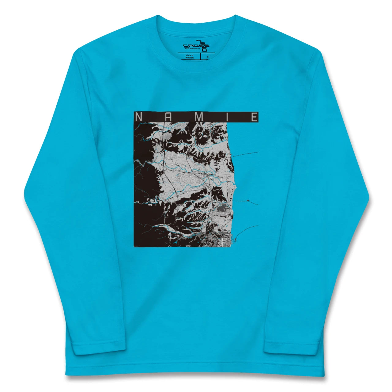 【浪江(福島県)】地図柄ロングスリーブTシャツ