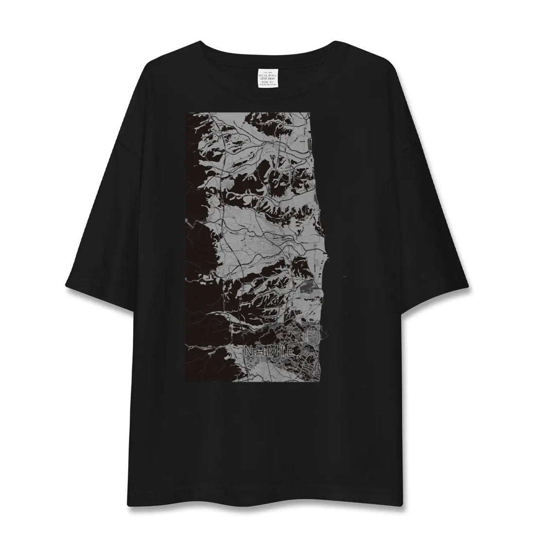 【浪江(福島県)】地図柄ビッグシルエットTシャツ