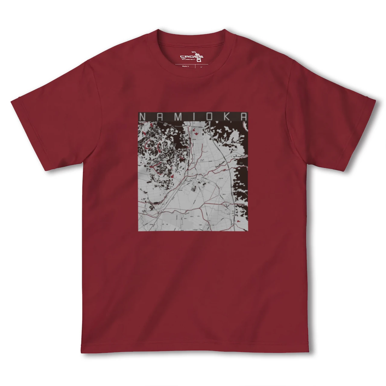 【浪岡(青森県)】地図柄ヘビーウェイトTシャツ